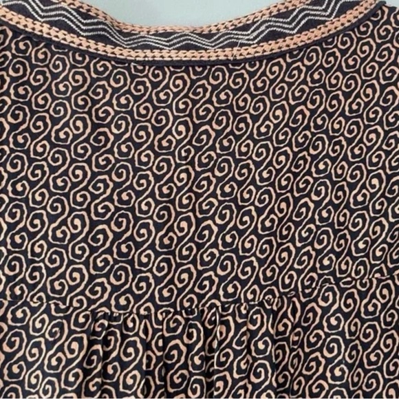 THML Anthropologie Tank Top Size XL Multicolor Embroider Sleeveless VNeck Tassel - Picture 5 of 6